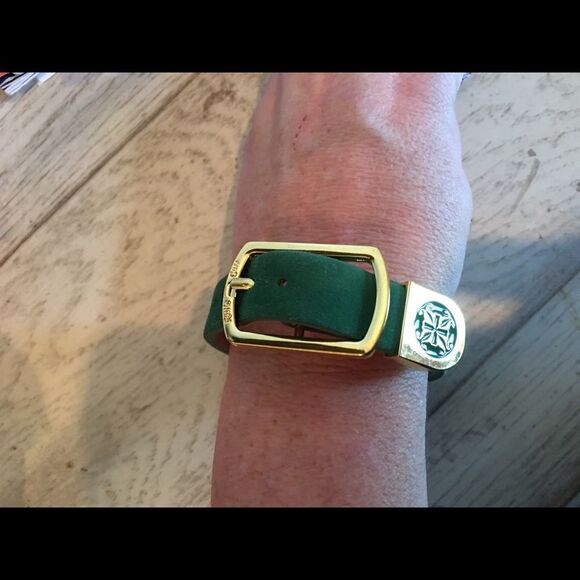 Rustic Cuff Kelly Green Suede Bracelet! - Picture 3 of 9